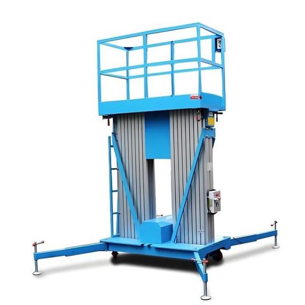 Hyd 10m Vertical Mast Boom Aluminium Alloy Aerial Work Platforms