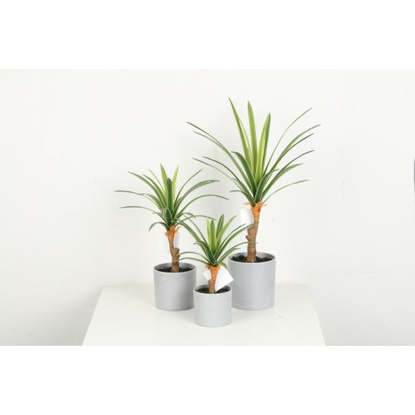 High Imitation Flexible Glue Artificial Dracaena Plant Bonsai 25 CM 32 CM