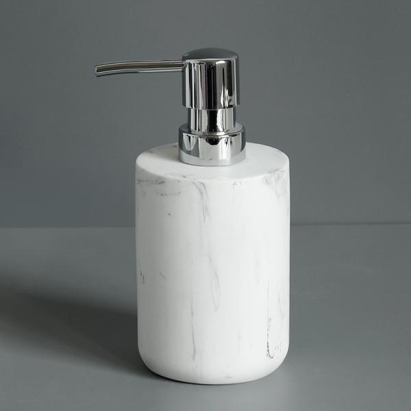 OEM Marble Ceramic Bathroom Soap Dispenser Set 5 Piece For Shower Room