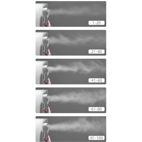 LED Digital Display Battery Operated Handheld Fan Hang Neck Fan Electric Fans Hand Held Folding for Travel