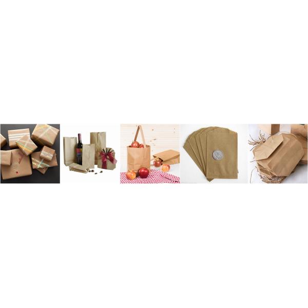 70gsm 75gsm Natural Brown Kraft Paper Grocery Bags Material Jumbo Roll