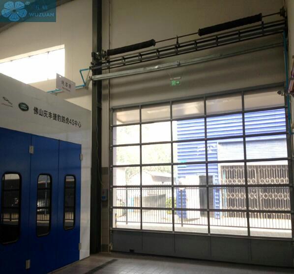 Full View 240V DC 25cm/S Glass Panel Garage Doors