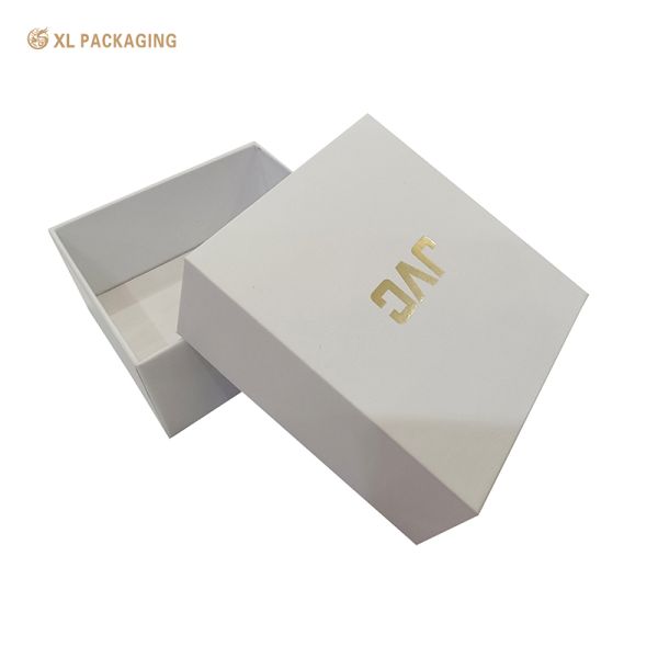Rigid Gift Box Lid Base Gold Foil Eco Premium Packaging