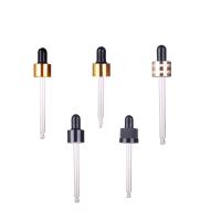 18mm 24mm Ribbed PP Plastic Dropper for Essential Oil Bottle and Versatile