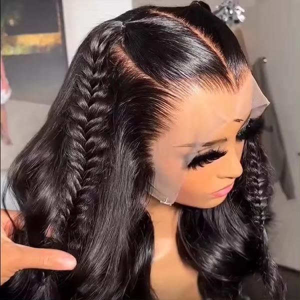 250g-450g Original Brazilian Bone Straight 360 Human Hair Wigs For Black Women