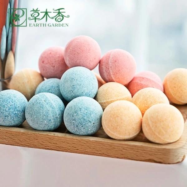 Rose Scented Colorful Bath Bomb Ultra Nourishing And Serenity Moisturize The Skin