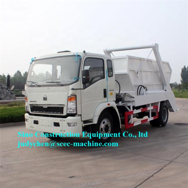 Light Serial Special Purpose Truck Swing Arm Garbage Truck 160HP Euro III