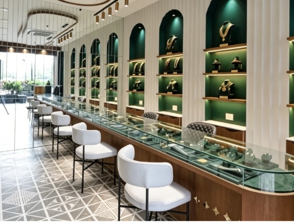 Fashionable Jewelry Display Counter Jewelry Store Furniture Jewelry Display showcase with Jewellery Shop Furniture Design