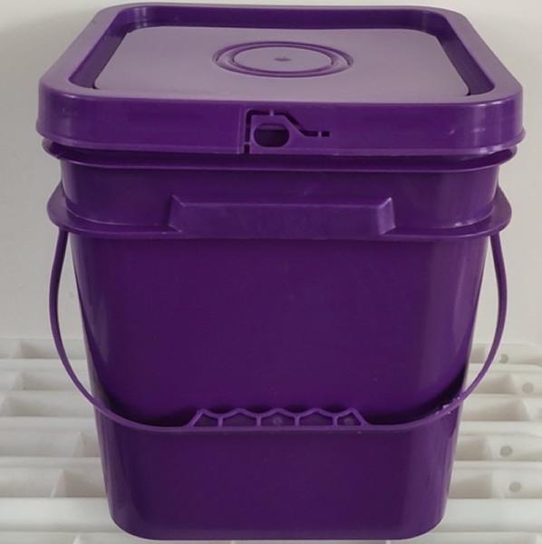 Balde de plástico quadrado para recipiente de lixo de gato 5L 6L 8L 12.5L 15L Proof Leak Design
