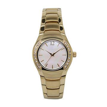 Custom Jewelry Quartz Ladies Watch / Waterproof Stainless Steel Case Watch , Quartz Movt