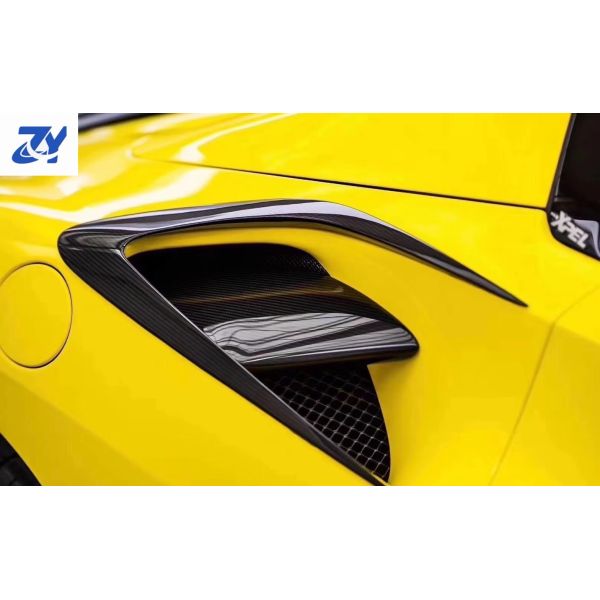 For Ferrari 488 Carbon Fiber Side air Outlet Decoration Parts Side air Outlet Wind Knife Decoration Parts