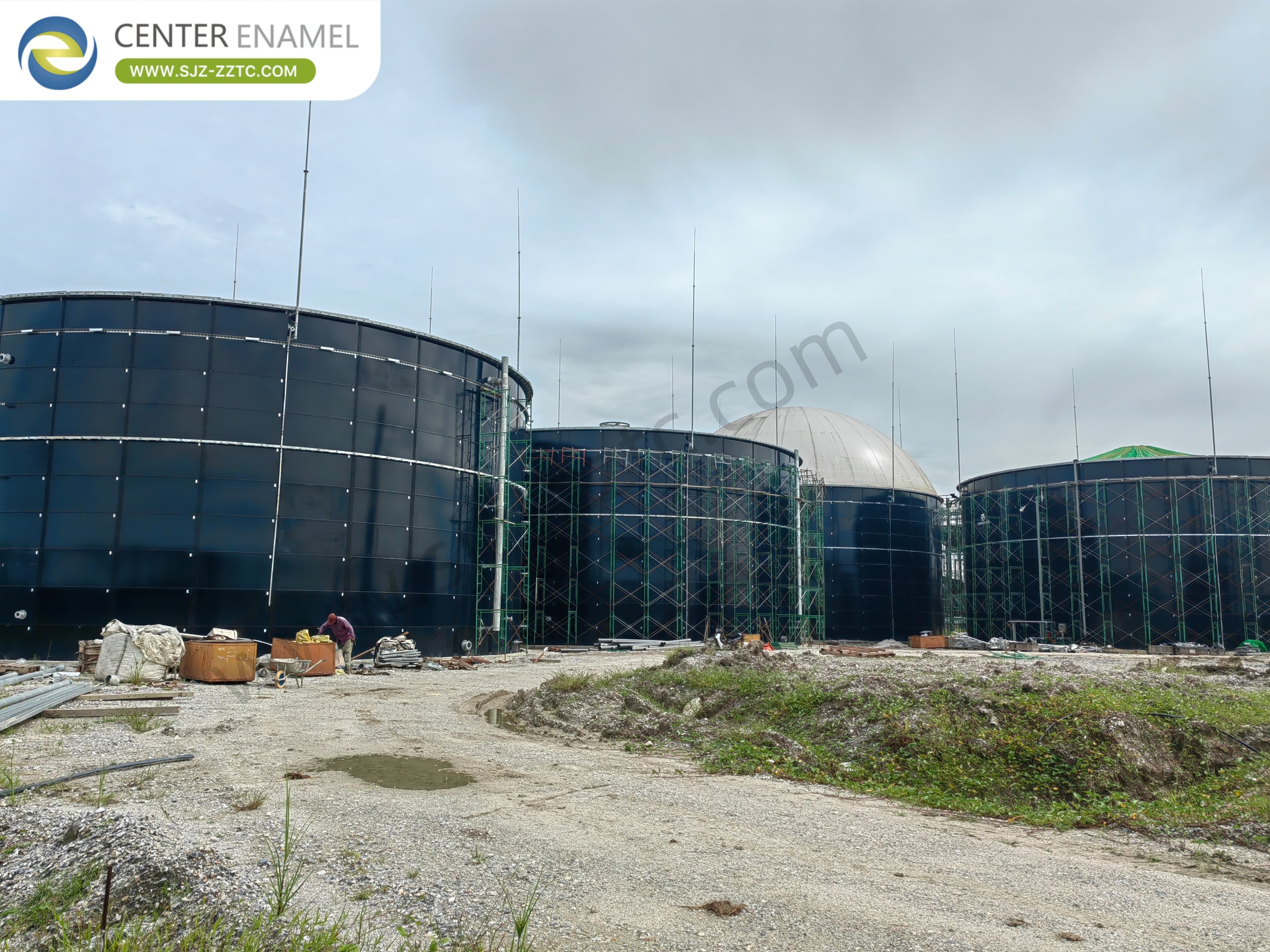 Professional Biogas Plant Design with GFS Tanks for Chicken Manure Treatment in Nigeria