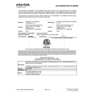 Dongguan Xin Xuyuan Electronic Technology Co., LTD Сертификации