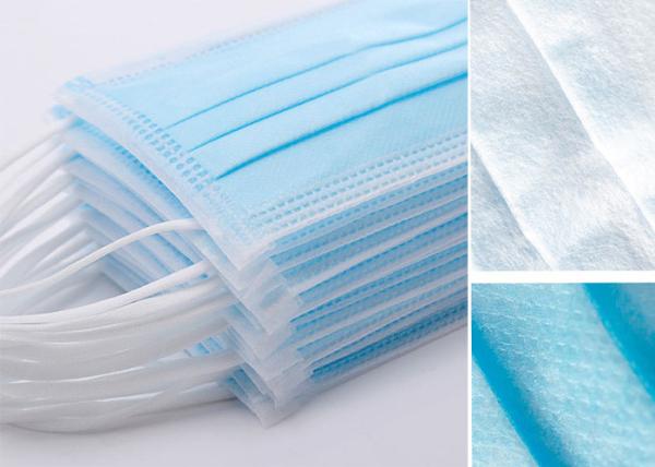 3 Ply Non Woven Health Disposable Face Mask Elastic Earloop For Healthcare