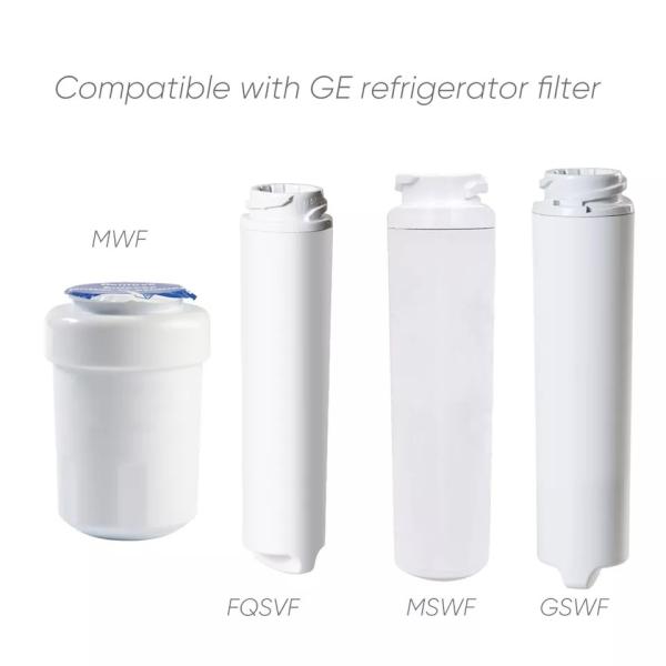 White NSF42/NSF53 Certified Refrigerator Water Filter for Lead and Sulfur Elimination