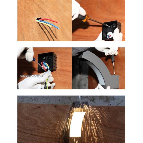 Decorative Vertical 10W Waterproof LED Outdoor Wall Lights For Garden Using