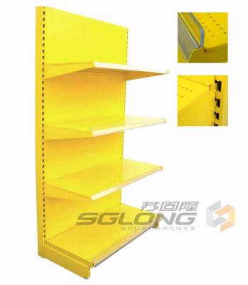 Plain Back Gondola Wall Units For Pharmacy / Convenience Store Shelving