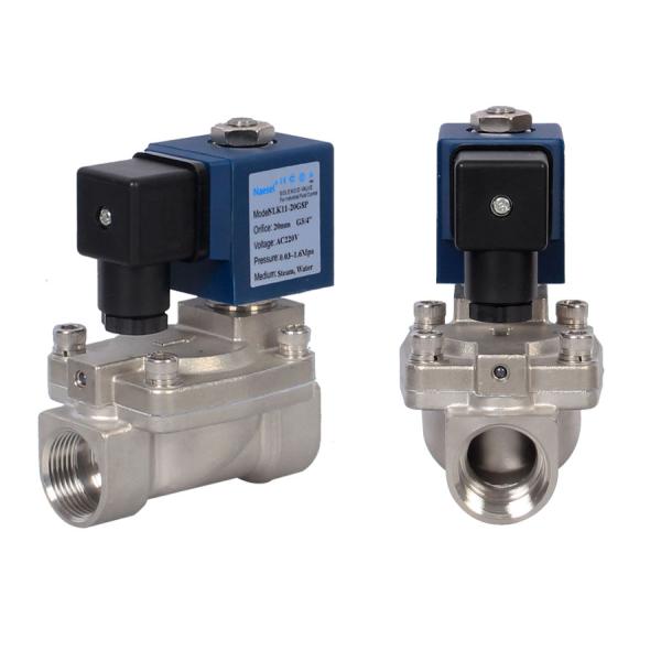 Stainless Steel Diaphragm Solenoid Valve Water Fluid 220V / 50HZ Power