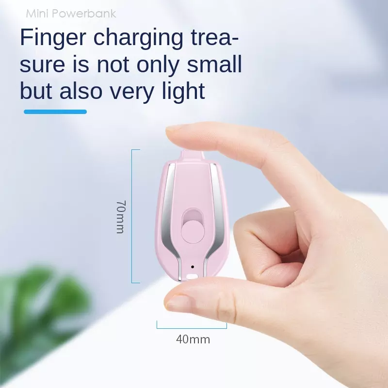 Key Power Bank  Keyring Key Chain Wireless Charger Portable Emergency Keychain 1500mah Mini Power Bank Charger with Keychain