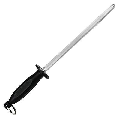 Classic Honing Carbon Steel Knife Sharpening Rod For Master Chef 10 Inch