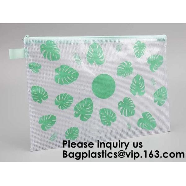 Mesh Bag/Zipper /Mesh Pouch/File,Promotional Plastic Mesh Clear File Bag With Zipper,Jewellery Gift Clear Mesh Pouch