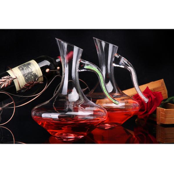 Графинчик вина классического дизайна круглый, рука дунутый неэтилированный стеклянный графинчик