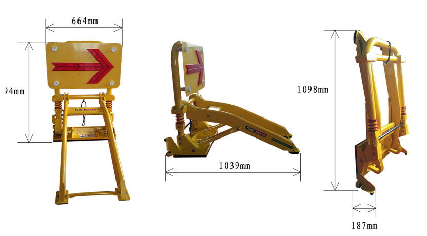 Garbage Truck Parking Spot Barrier Non Slip For Reducing Impact Force