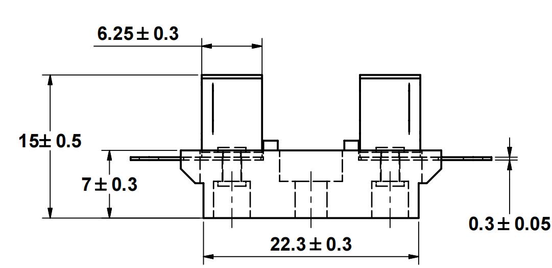 Плавкая часть предохранителя держателя 5x20mm PCB бакелита материальная электрическая с быстрым соединяется
