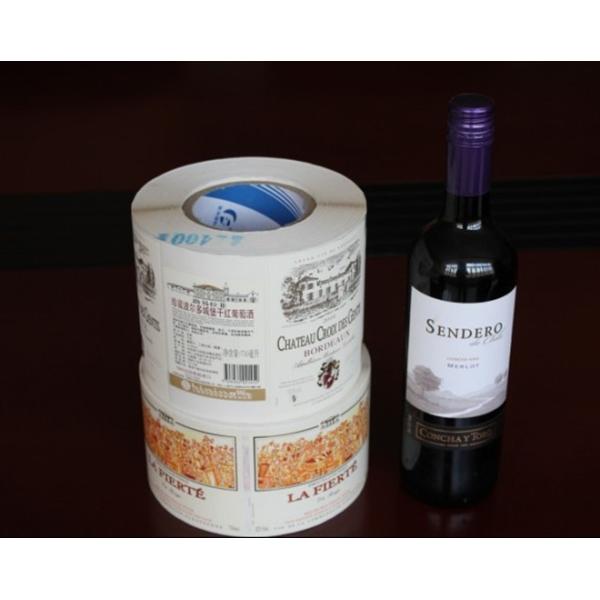 A luva impermeável personalizada do psiquiatra do vinho tinto do projeto etiqueta a etiqueta autoadesiva da garrafa