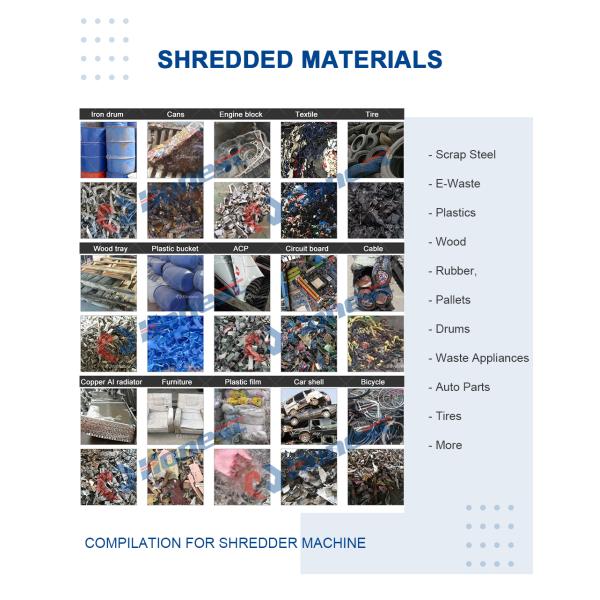 Shredder Steel Scrap Machine Solid Waste Shredder Scrap Shredder Machine