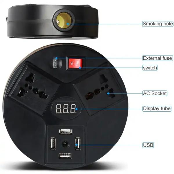 150W Car Inverter Dc 12V To Ac 220V Car Inverter 12V 220V Pure Sine Wave Dc To Ac Power Inverter For Car Battery