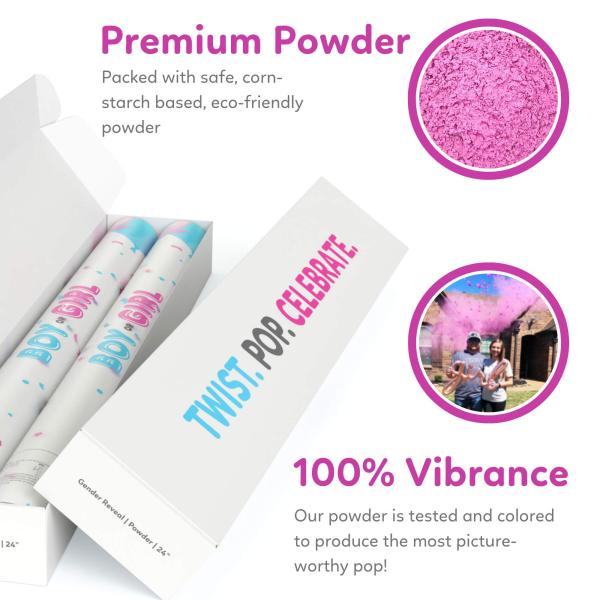 Add a Surprise Element to Your Year Party with Gender Reveal Confetti Powder Cannon