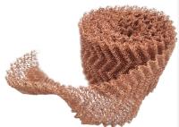 emballage tricoté de cuivre de 0.23mm 99,9% Mesh Roll For Distillation Column