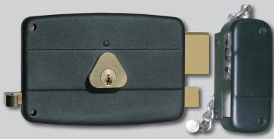35mm - 50mm Door  Vertical Rim Lock With Strike Plate Included Brass Or Steel Dead Bolt Material