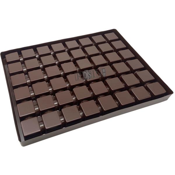Customized Plastic Chocolate Packaging Thermoformed PP 48 Cavity Chocolate Insert Trays