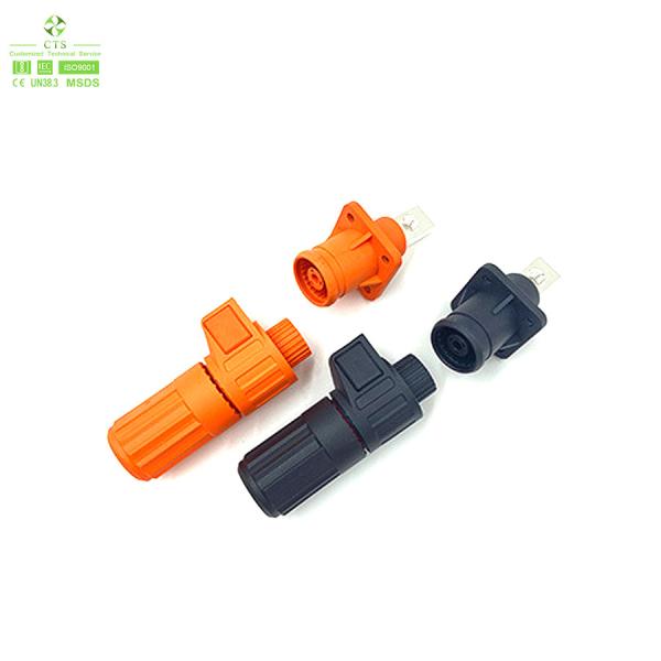 2pin 3pin 125A 150A HV PA66 Electric Vehicle Battery Connectors Plug / Socket