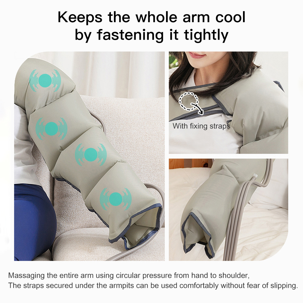 Foot and Leg Massager for Circulation with Knee Heat with Hand-held Controller air Compression Massage Boots