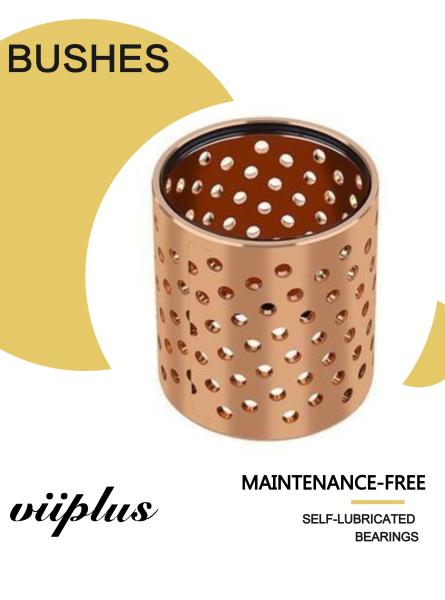 Grease Oil Hole Wrapped Bronze Bearings CuSn8 DIN 17662 FB092 Heavy Load