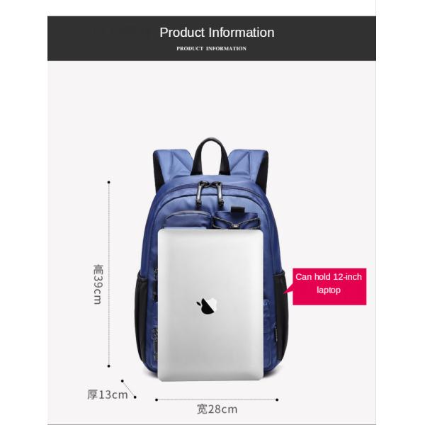 Wear Resistant Waterproof Travel Fashion Backpack 0.58kg Nylon Duffle Bag
