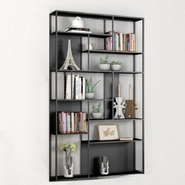 Books Stainless Steel Decorative Shelves Office Decorative Metal Wall Shelves