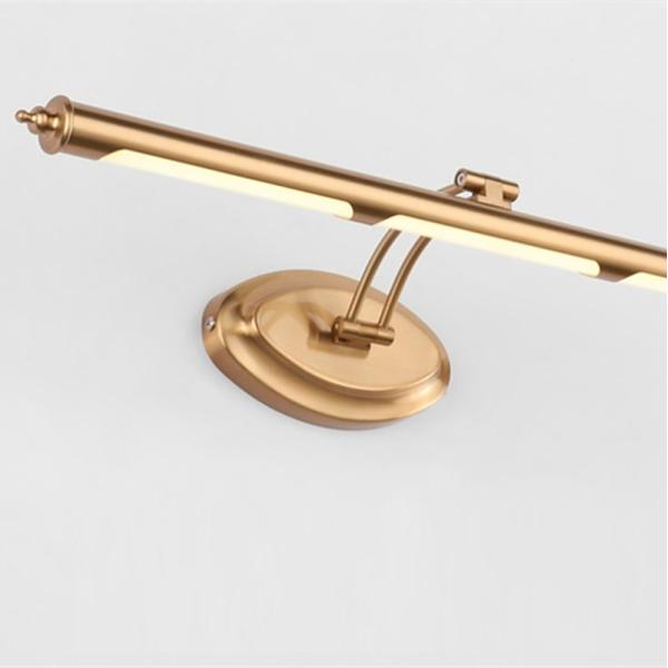 European Led Mirror Lamp Golden Bathroom Cosmetic Wall Light Stainless Steel Vanity Cabinet Lighting(WH-MR-04)