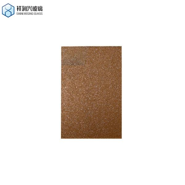 Solid Color Brown Patterned Glass Shinerising 3mm 5mm 1830*2440 Flat Belgian Style