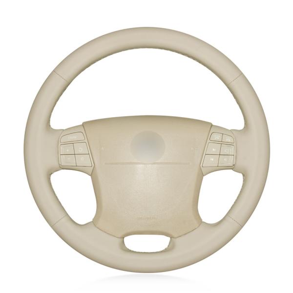 Leather Suede Steering Wheel Cover for Volvo C70 S40 S60 S80 V40 V50 V60 V70 2014 XC60 XC70 XC90