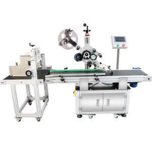 Aplicador automático de etiqueta plana profissional e durável para cartões de