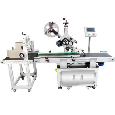 Aplicador automático de etiqueta plana profissional e durável para cartões de caixas 150 KG 220V