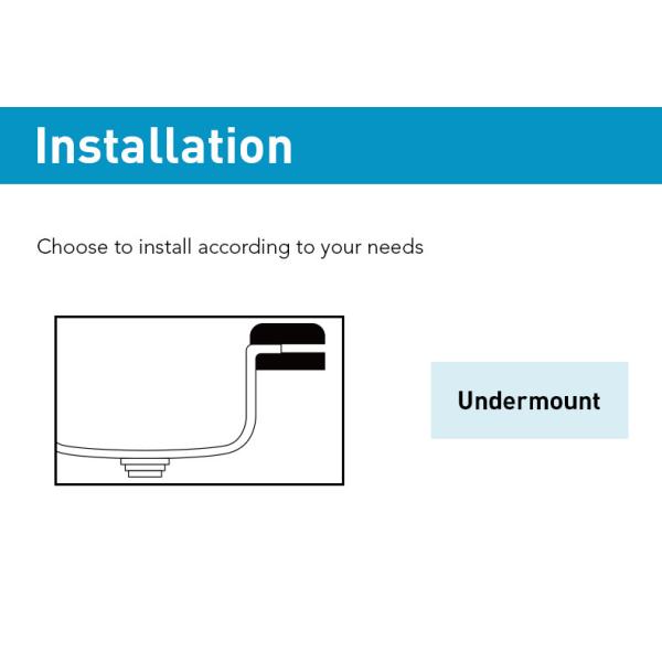 Square Undercounter Kitchen Sink , Brushed Silver 18 Gauge Single Bowl Kitchen Sink