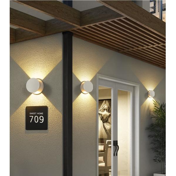 Outdoor adjustable waterproof wall lights modern simple household style exterior wall lamp spotlight balcony wall lamps