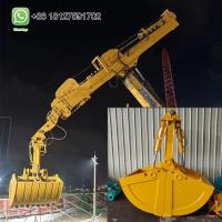 Excavateur à bras télescopique avec seau à coquille 0.3cbm pour le chargement de marchandises en vrac