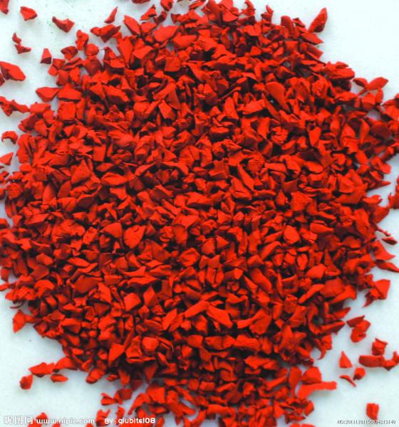 Eco Friendly EPDM Rubber Granule Orange EPDM Color Granules Customized