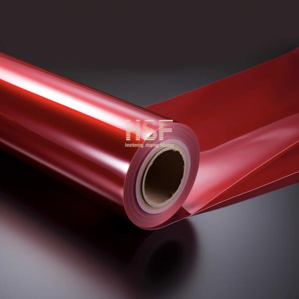 23um Translucent Red Polyethylene Terephthalate Anti Static Stretch Film